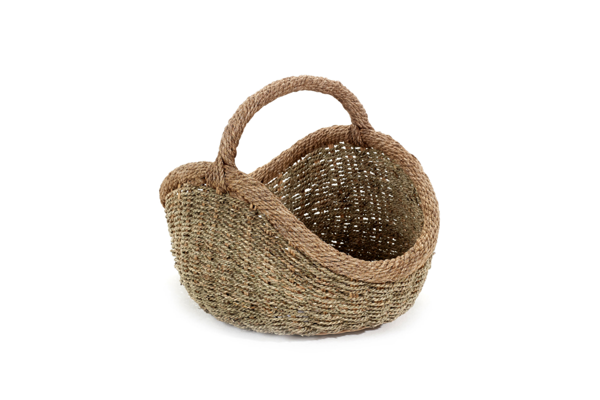 ROUND RATTAN BASKET WITH HANDLE Meridiana